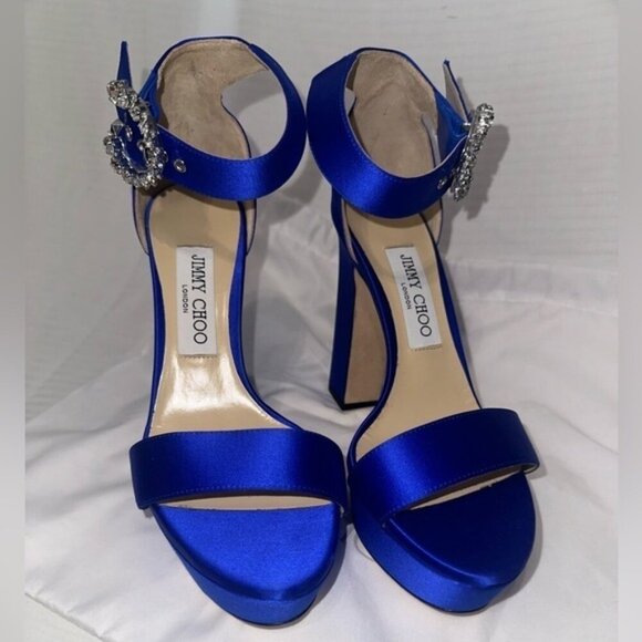 Jimmy Choo Mionne 120 Platforms with Crystal buckle - Picture 3 of 7